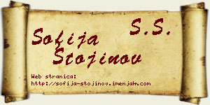 Sofija Stojinov vizit kartica